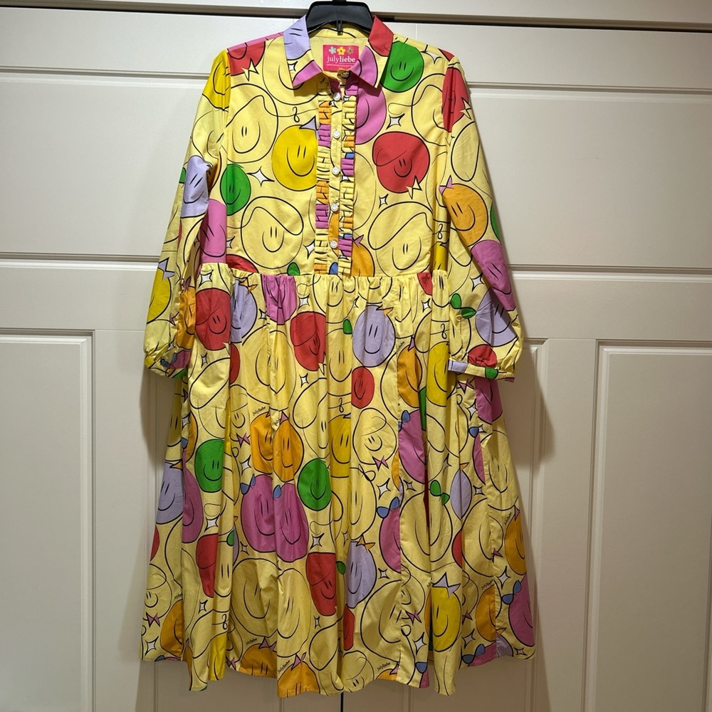 Colorful Smiley Face Dress